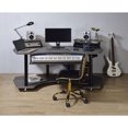 thumbnail image 2 of ACME 71" Eleazar Music Recording Studio Home Office Desk, Black Oak Finish, 2 of 10