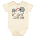 thumbnail image 3 of Inktastic My Nonno Loves Me Grandson Boys or Girls Baby Bodysuit, 3 of 5