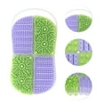 thumbnail image 3 of Unique Bargains 1 Pc Hangable Double-sided Bath Brush Shower Brush Purple Green, 3 of 6