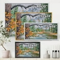 thumbnail image 4 of Designart 'Trees With River In Autumn Forest' Lake House Framed Canvas Wall Art Print, 4 of 5