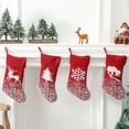 thumbnail image 5 of Bas de Noël en Tricot, Grands Bas Rustiques en Tricot Torsadé, 5 of 5