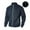 Navy, variant on Miqool Mens Fleece Jacket Full Zip Stand Collar Lightweight Casual Zip Up Coat Warm Outerwear Sports Golf Jacket