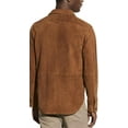 thumbnail image 2 of Men's Genuine Suede Leather Jacket Shirt Soft Stylish Motorcycle Jacket A317, 2 of 3
