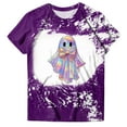 thumbnail image 6 of Women Graphic Tees Cartoon Printed Round Neck Short Sleeve T Shirt Halloween T Shirt Tops, 6 of 6