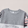 thumbnail image 4 of PatPat Kid Girls Pullover Printed Colorblock Sweatshirt and Joggers Set 2 Piece Sizes 4-12, 4 of 6