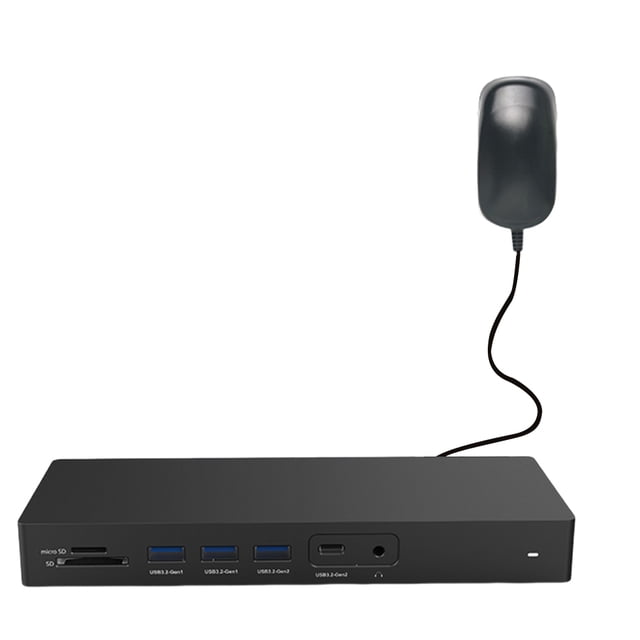 Estación Acoplamiento USB C para Ordenador Portátil Monitor Dual 4K Compatible Con Y DP (con Alimentación)