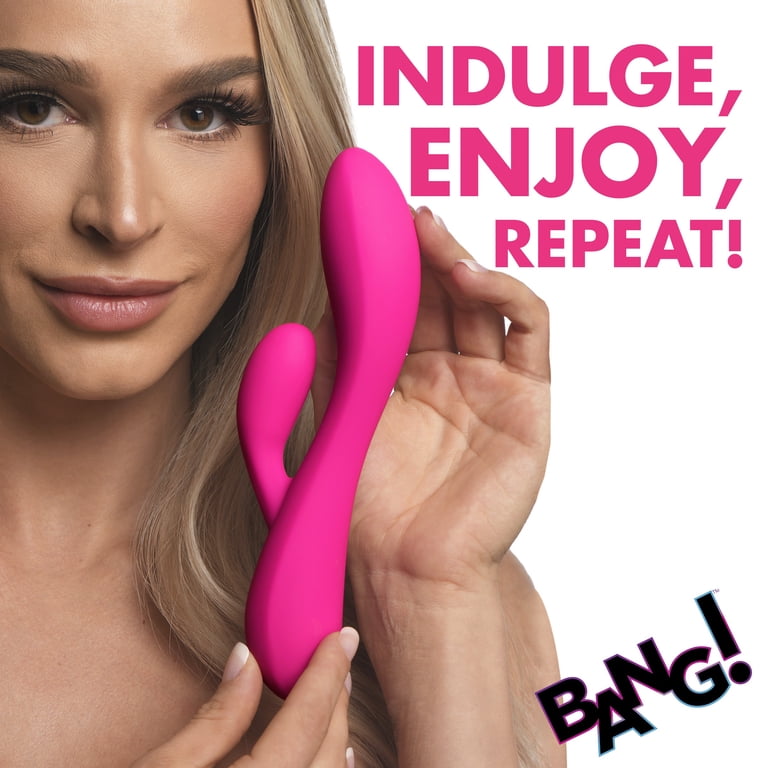 ah yes ob plant-oil based personal lubricant Bang! 10X Flexible Rabbit Vibrator, Pink