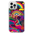 thumbnail image 1 of MUNDAZE Apple iPhone 11 Pro Psychedelic Trippy Hippie Night Walk Shockproof Clear Hybrid Protective Phone Case Cover, 1 of 5
