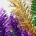 thumbnail image 2 of 24" Fancy Teardrop, Mardi Gras, tinsel Tree, New Orleans, purple green gold,Christmas carnival parade decoration, 2 of 2