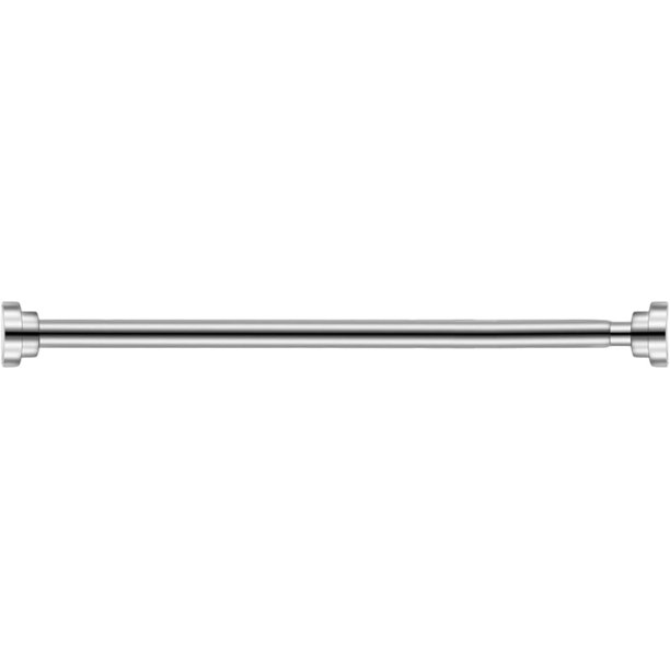 Barra de cortina telescópica de 55-85 cm, barra de cortina sin taladros ni tornillos, acero inoxidable, barra de cortina de ducha ajustable, barra de ropa extensible para armario, baño, ventanas o pu