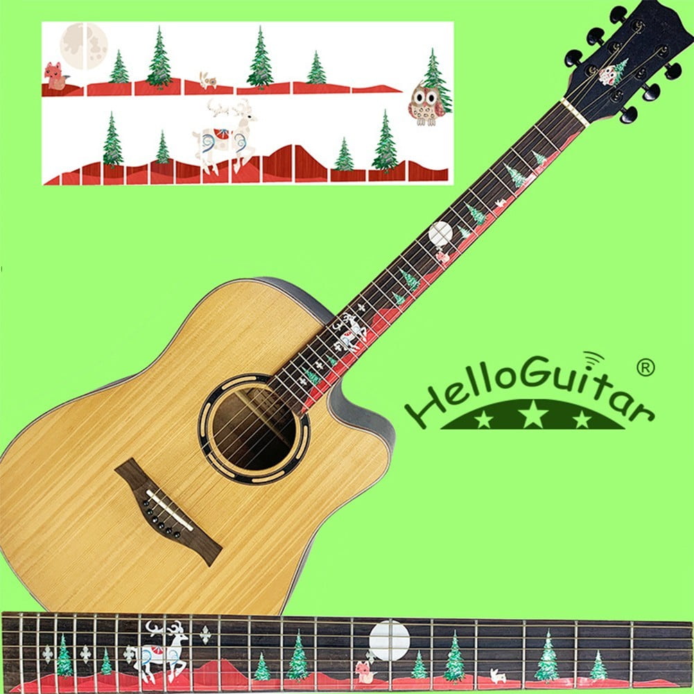 Scrapbooking Crafts Stickers Paper House Slim Acoustic Guitars Repeats 