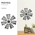 thumbnail image 6 of Gymnture Windmill Wall Decor Farmhouse Rustic Metal Ornament 30CM for Home Decor, 6 of 10