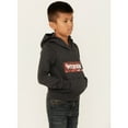 thumbnail image 2 of Wrangler Boys' Caviar Logo Hood Sweatshirt Black X-Small  US, 2 of 4