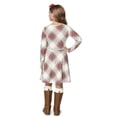 thumbnail image 2 of The Children's Place Girl's Plaid Long Sleeve Skater Dresses Sizes XS to XXL, 2 of 2