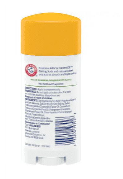 ARM & HAMMER Essentials Natural Deodorant Unscented 2.50 oz (Pack of 4)
