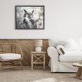thumbnail image 3 of Stupell Industries Farmhouse Horned Owl Perched Black Floating Frame Canvas Art, 21 x 17, by Franklyn Gregory, 3 of 8