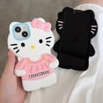 thumbnail image 5 of Wdaidj Lil' cute bow Hello Kitty phone case for iPhone 12 13 14 15 Pro Max soft silicone drop-proof cover, 5 of 8
