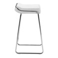 thumbnail image 3 of Zuo Tabouret de Bar en Similicuir 33" Compensé en Blanc (Lot de 2), 3 of 3