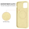 thumbnail image 6 of VENINGO Magnetic for iPhone 13 Case & iPhone 14 Case 6.1" Compatible with Mag-safe,Soft Liquid Silicone Gel Rubber Bumper Shockproof Protective Phone Cover for iPhone 13 & iPhone 14, Yellow, 6 of 9