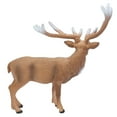thumbnail image 1 of Animal Model Male Red Deer, Natural Solid Hand Painted Wild Deer Statue  For Christmas For Cake For Gift, 1 of 8