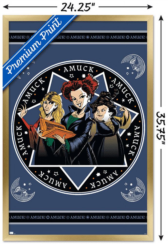 Disney Hocus Pocus - Amuck Wall Poster, 22.375" x 34", Framed