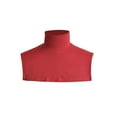 thumbnail image 1 of ZheElen False Collar Detachable Breathable Sleeveless Cotton Knitting High-necked Design Perfect Matching Locking Collar for Sweaters Red Red, 1 of 6