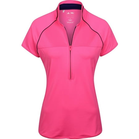 golf pink shirt lady polo xl zip puremotion adidas collar womens
