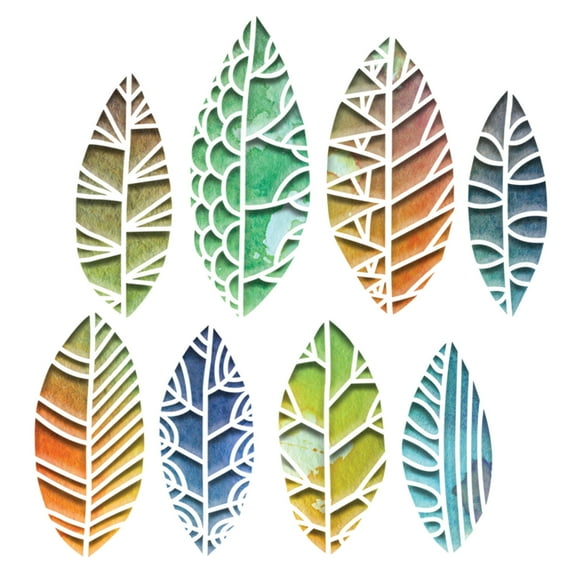 Sizzix Thinlits Die Set 8 Pack, Cut Out Leaves by Tim Holtz
