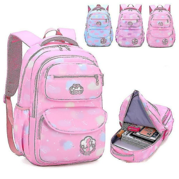 Backpack for Girls Primary School Student Bag 8-14 Years Children Pink  Bookbag Kids Satchels Teenagers Knapsack Mochila Femenina