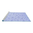 thumbnail image 2 of Ahgly Company Machine Washable Indoor Square Oriental Blue Traditional Area Rugs, 5' Square, 2 of 4