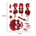 thumbnail image 2 of Halloween Window Sticker DIY Skeleton Handprint Window Cling Wall Sticker, 2 of 9