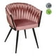 thumbnail image 5 of Set 4 Sillas Comedor Tejidas Terciopelo Modernas Elegantes, 5 of 5