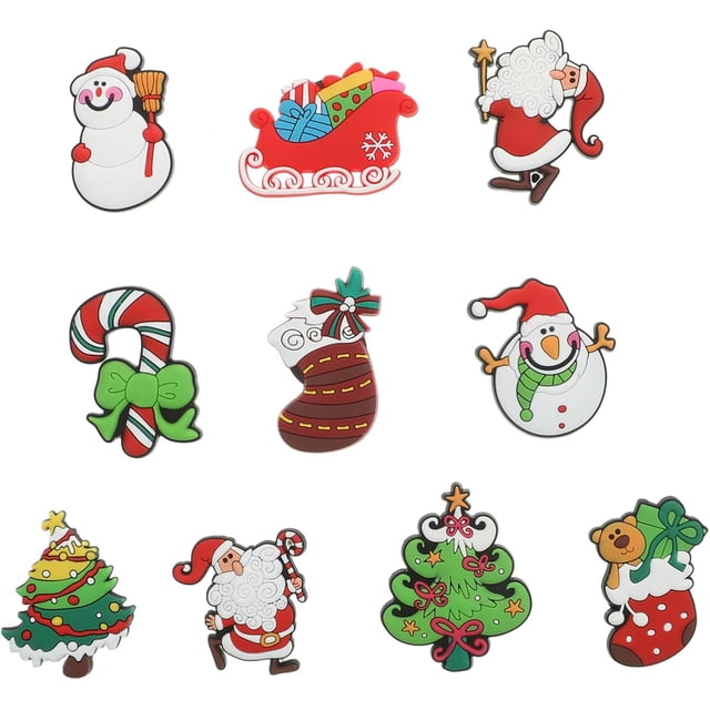 10 Piezas Imanes para Refrigerador con Tema Navideño Decoración para Cocina Imanes Prácticos y para Hogar