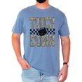 thumbnail image 3 of Camo Touchdown Football Shirt for Men Women & Teens Game Day Checkered Tailgate Graphic Tee Blue Jean Shirt Medium, 3 of 7