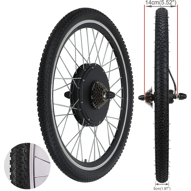 Voilamart 26 Inch 48V 1500W Electric Bicycle Motor Kit Ebike