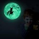 thumbnail image 3 of SZTXJ 4 Pcs Luminous Moon Wall Sticker Halloween Bat Castle 30x30 cm Self Adhesive Fluorescent Moon Luminous Sticker Kids Luminous Sticker for Kid's R, 3 of 5