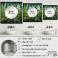 thumbnail image 4 of Designart "Ferns Plant delicate Whispers II" Floral Square Mirror Wall Decor Modern - Large Green Square Bathroom Mirror - Square Printed Wall Mirror Art, 4 of 5