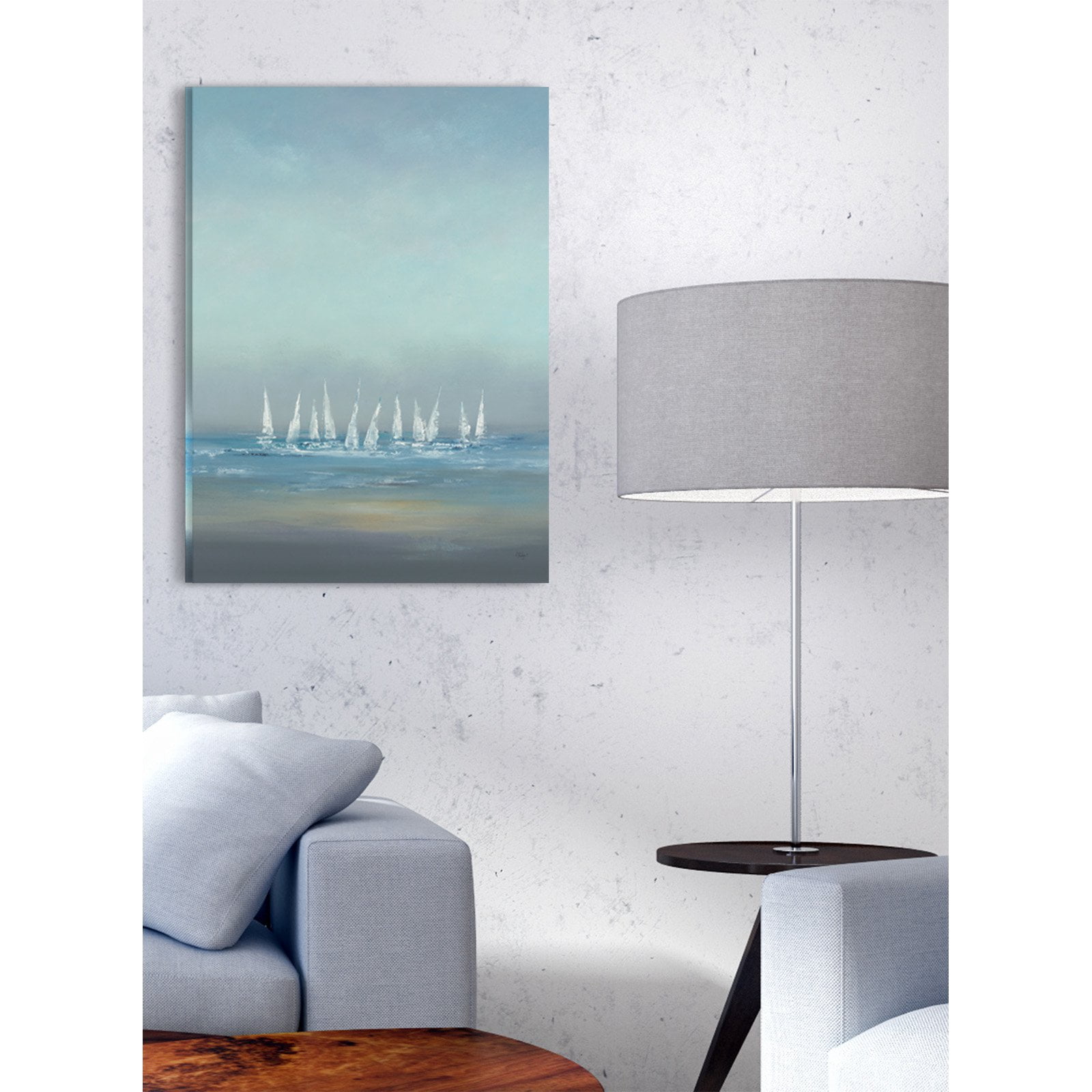 The Stupell Home Decor Collection The Regatta Abstract Seascape Wall Art