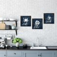 thumbnail image 5 of 3 Piece Kitchen Wall Art Eat Drink Love Inspirational Quote Sign Painting Dining Room Decor Coffee Picture Navy Blue Poster Print on Canvas Home Restaurant Cafe Bar Decorations Framed Ready to, 5 of 6