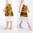 thumbnail image 4 of Sunflower Stylish Chiffon Beach Dresses with Polyester Straps - for Summer Days and Beach Skirts, 4 of 6