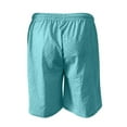thumbnail image 6 of BiZtdJrK Gym Workout Shorts for Men Big and Tall Drawstring Running Shorts Slim Fit Lightweight Sport Shorts with Pockets clearance items Light Blue XXL, 6 of 7