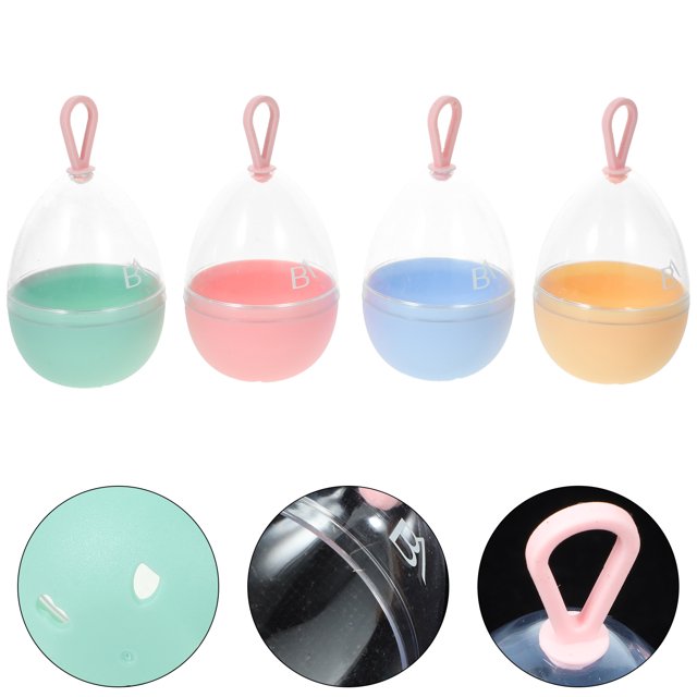 AURARMLET 12Ud Caja Portátil Para Esponjas Cosméticas Con Ventilación Y Aspecto Decorativo