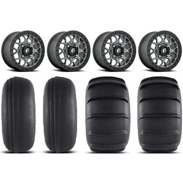 Fuel Tech Bdlk Gm 15" Wheels 31" Sand Slinger Tires Can-Am Commander Maverick Renegade Outlander Defender
