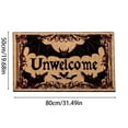 thumbnail image 4 of TIELUTT Halloween Door Mat Welcoming Pad with and Bat in Front of the Door. Floor Mat for Indoor and Throw for Couch Lightweight Throw Blankets for Summer Carpet for Living Room Furry Area Rug Area R, 4 of 6