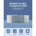thumbnail image 2 of WWS-Label Maker Tape 40×30mm Transparent, 2 of 4