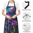 thumbnail image 6 of Picia Starry Night Iris Field Waterproof Apron for Unisex Adult - Adjustable Bib Apron with Pockets, Ideal for Cooking, Gardening, Painting, and Household Chores, 6 of 9
