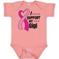 thumbnail image 3 of Inktastic Breast Cancer Awareness I Support My Gigi with Pink Ribbon Boys or Girls Baby Bodysuit, 3 of 5