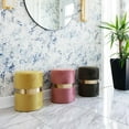 thumbnail image 2 of Gouchee Home Amsterdam Velvet Ottoman Masala, 2 of 2