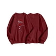 thumbnail image 2 of Gkeoshab Sweatshirt For Women Women's Celebration Print Hooded Sweatshirt, Festive Graphic Pullover with Anniversary Themed Artwork for Special Occasions and Joyful Casual Gatherings Wine L, 2 of 9