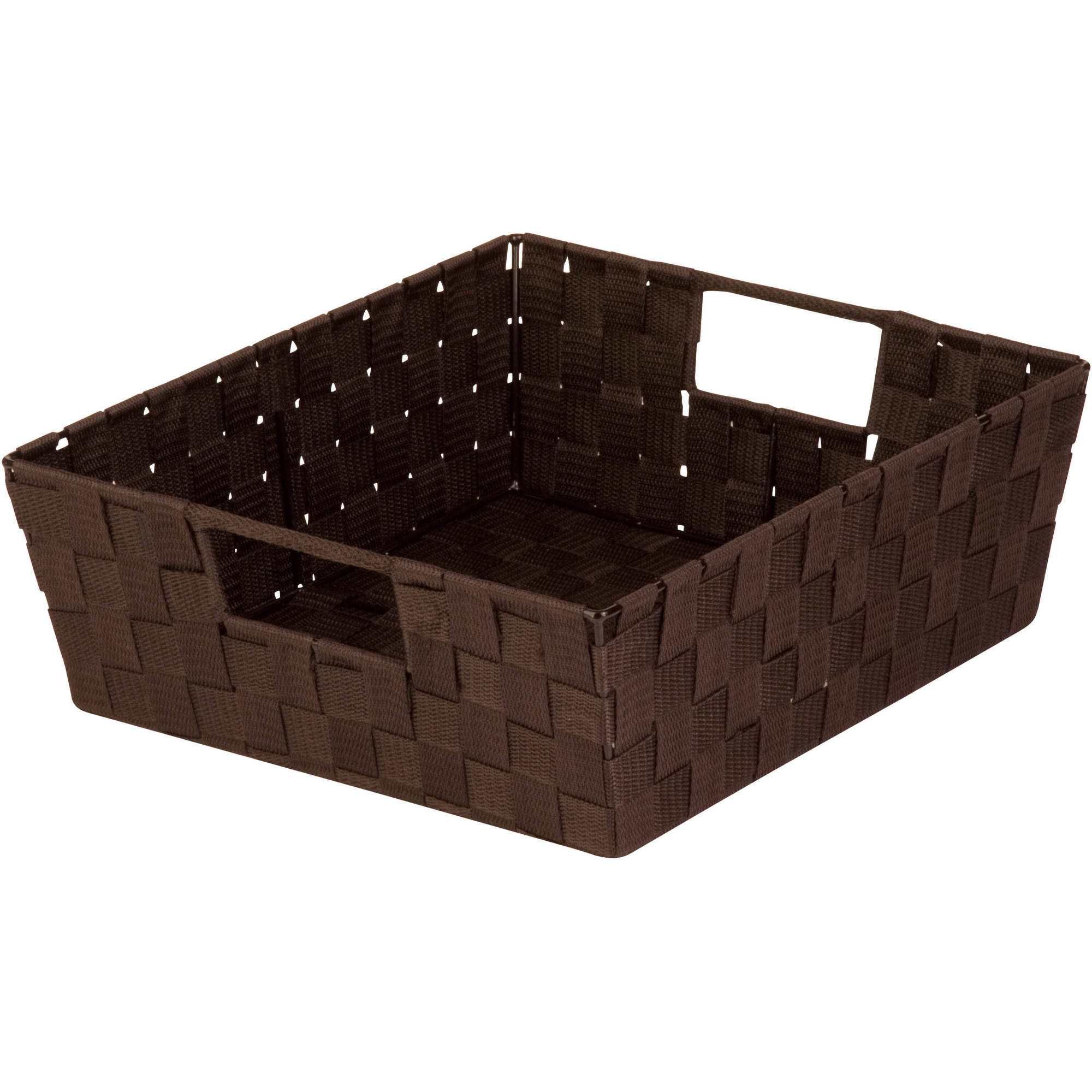 Honey Can Do Woven Basket with Handles and Iron Frame, Espresso Black - image 2 of 2